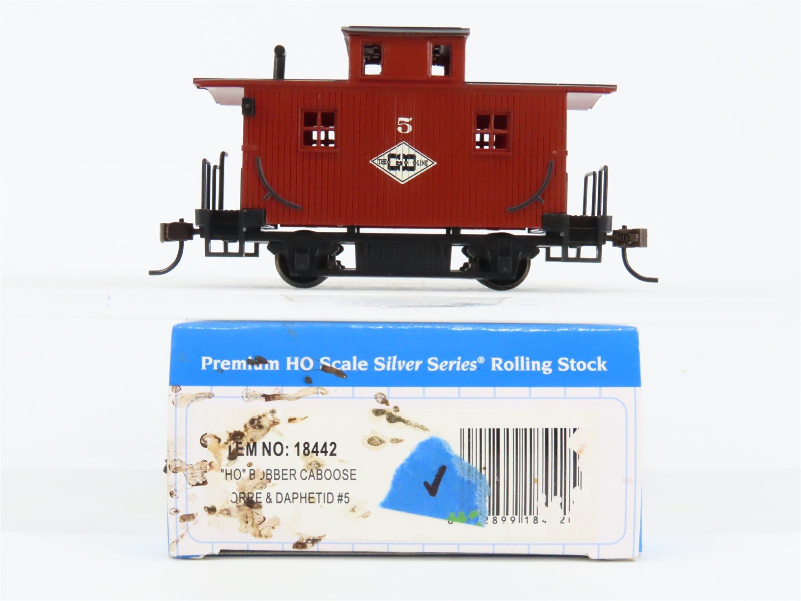HO Scale Bachmann 18442 G&D Gorre & Daphetid Railroad Bobber Caboose #5