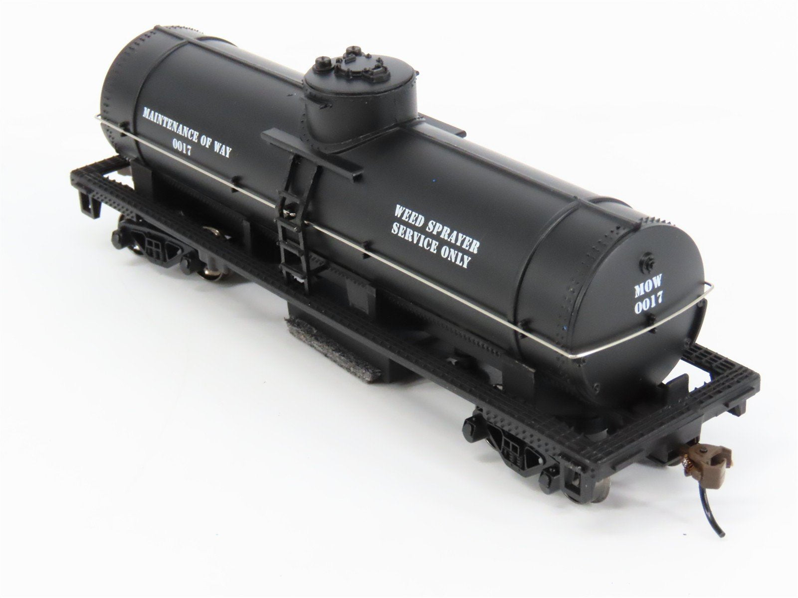 HO Scale Bachmann 16301 MOW Weed Sprayer Service Track Cleaning Tank Car #0017