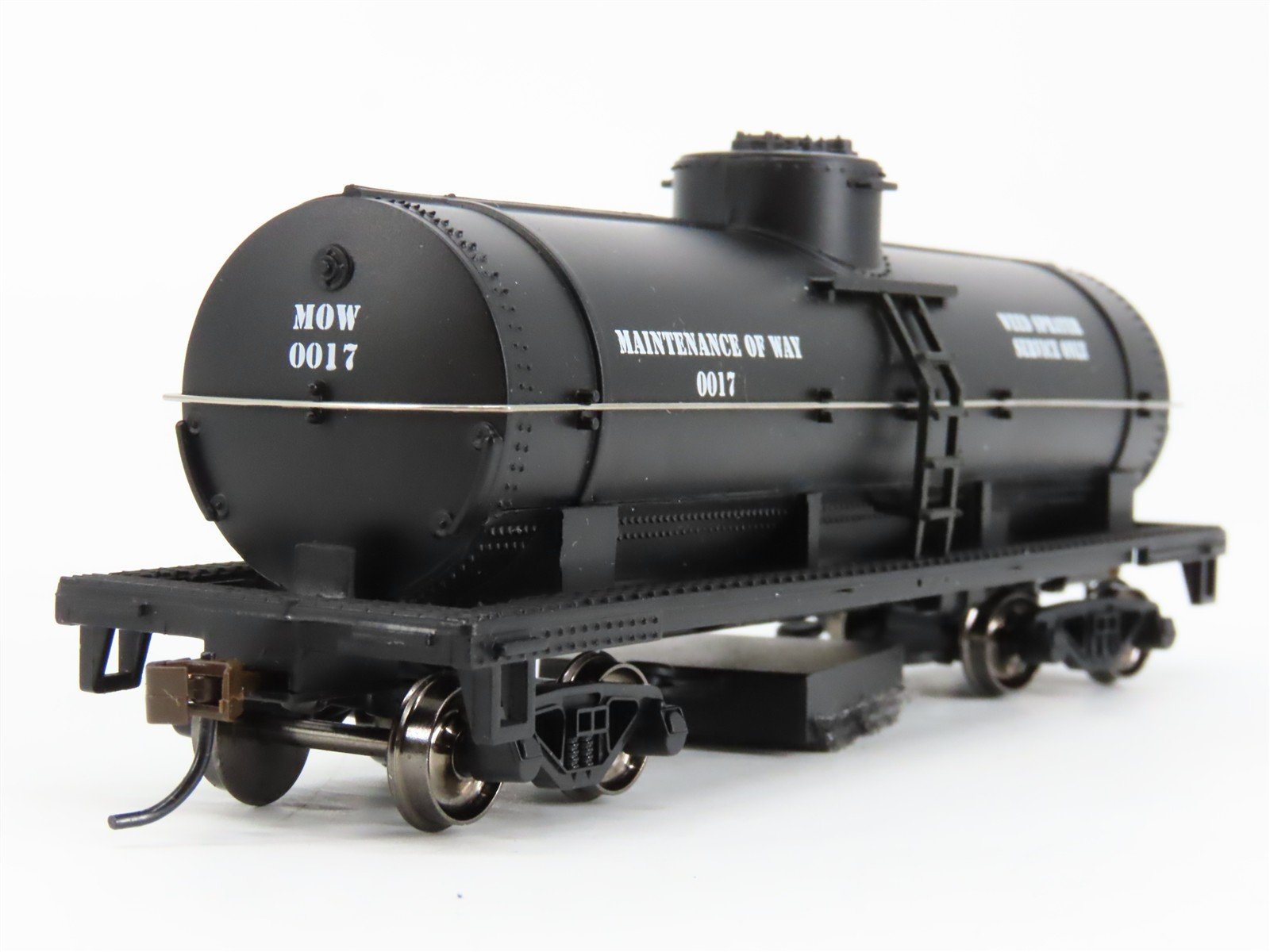 HO Scale Bachmann 16301 MOW Weed Sprayer Service Track Cleaning Tank Car #0017