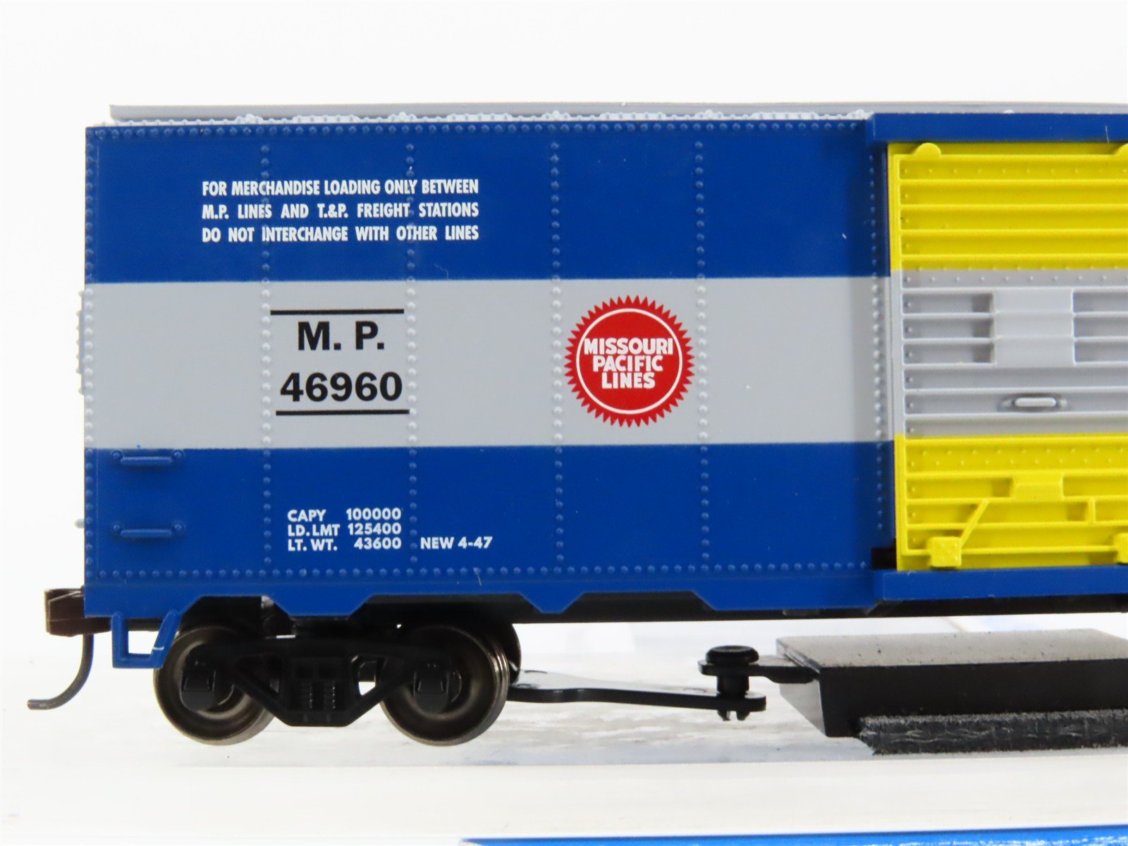 HO Bachmann 16318 MP Missouri Pacific Eagle Track Cleaning 40' Box Car #46960
