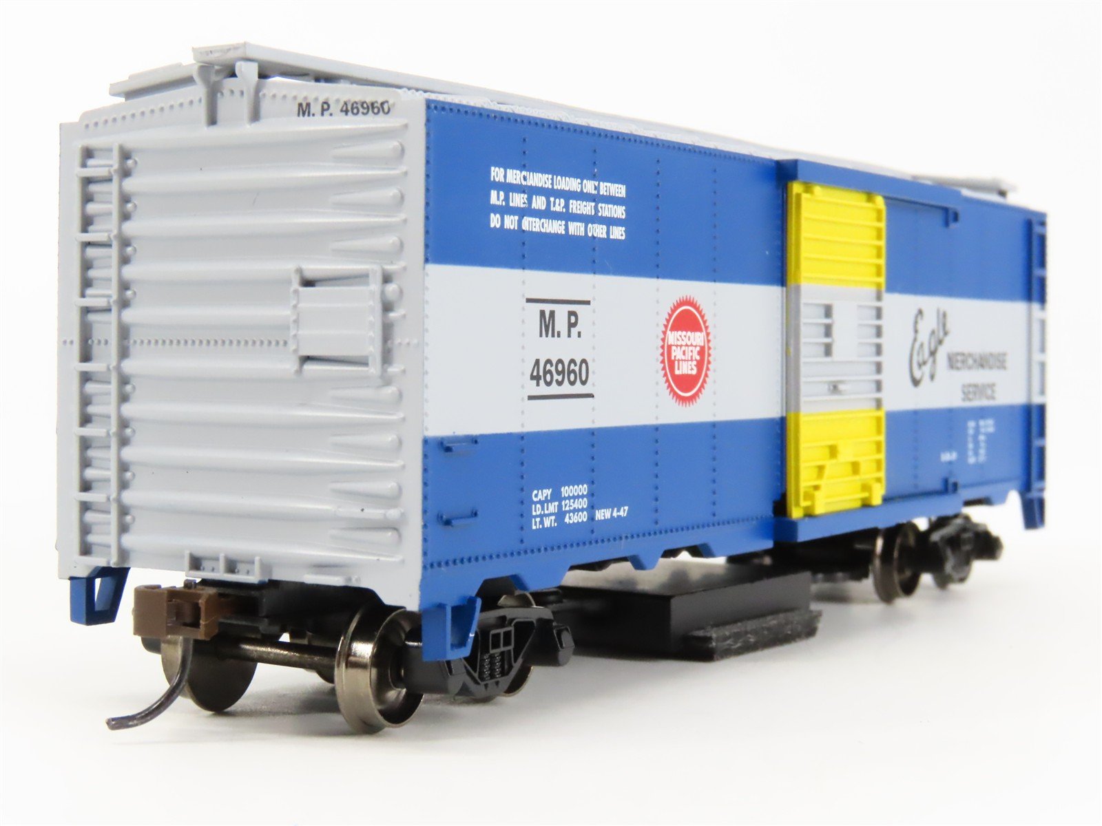 HO Bachmann 16318 MP Missouri Pacific Eagle Track Cleaning 40' Box Car #46960