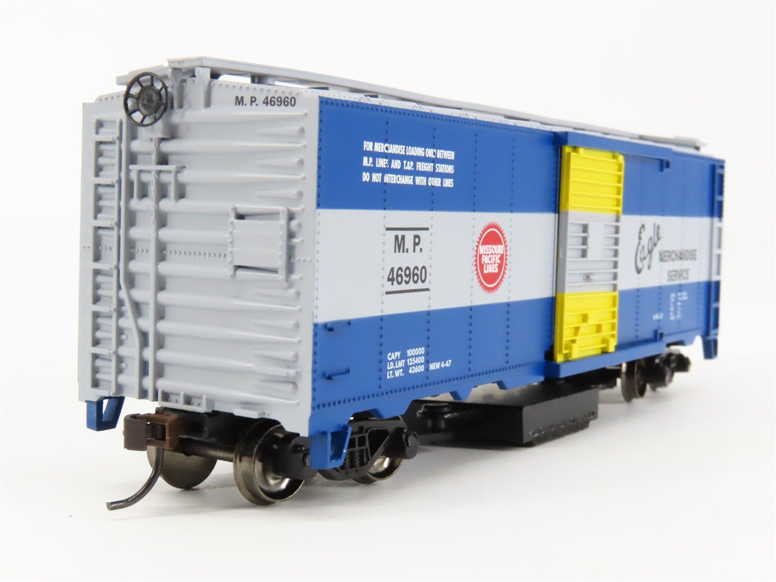 HO Bachmann 16318 MP Missouri Pacific Eagle Track Cleaning 40' Box Car #46960