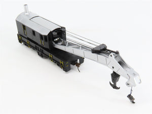 HO Scale Bachmann Silver Series 16149 Unlettered 250-Ton Crane Car & Boom Tender