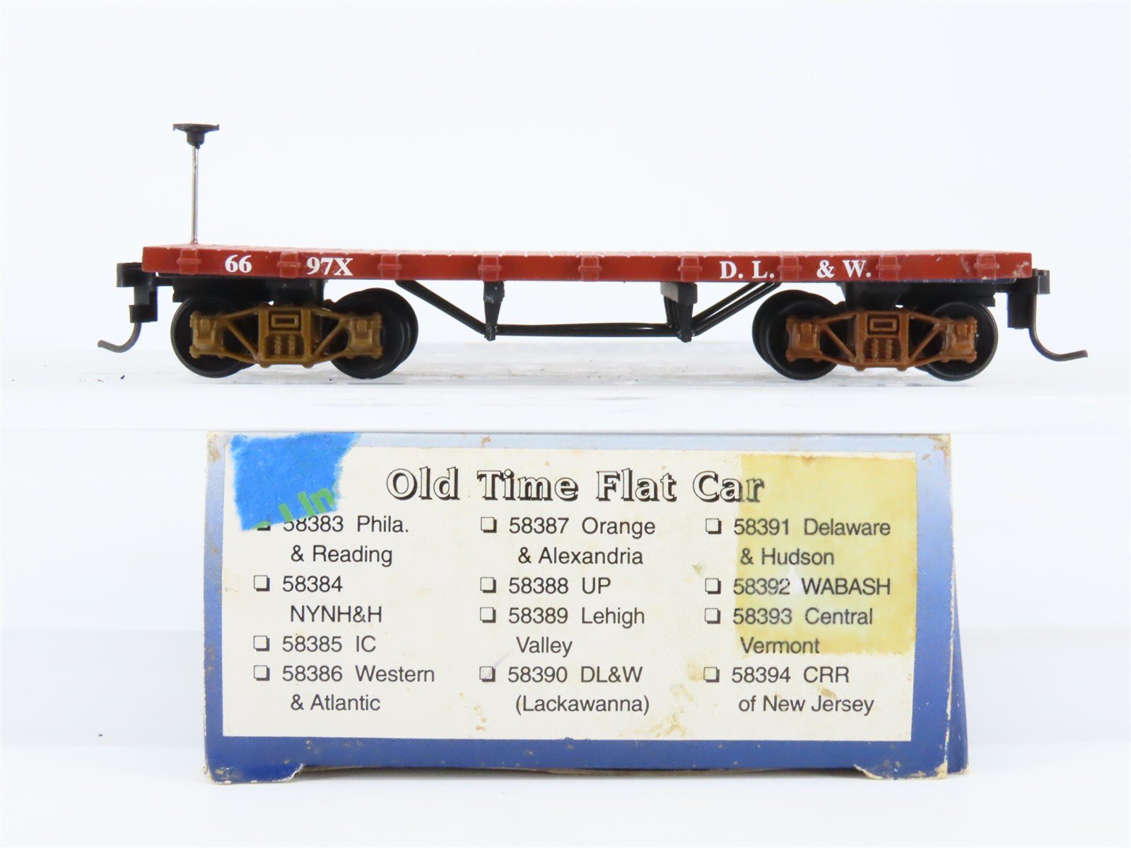 HO Scale IHC 58390 DL&W Lackawanna Old Time Flat Car #6697X