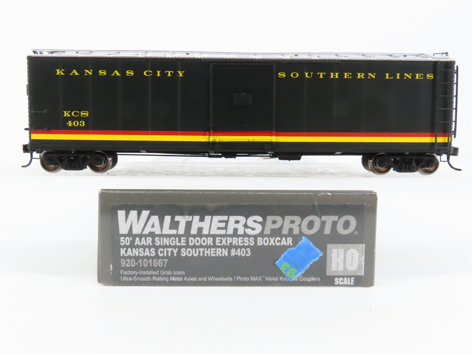 HO Scale Walthers Proto 920-101667 KCS Kansas City Southern 50' Box Car #403