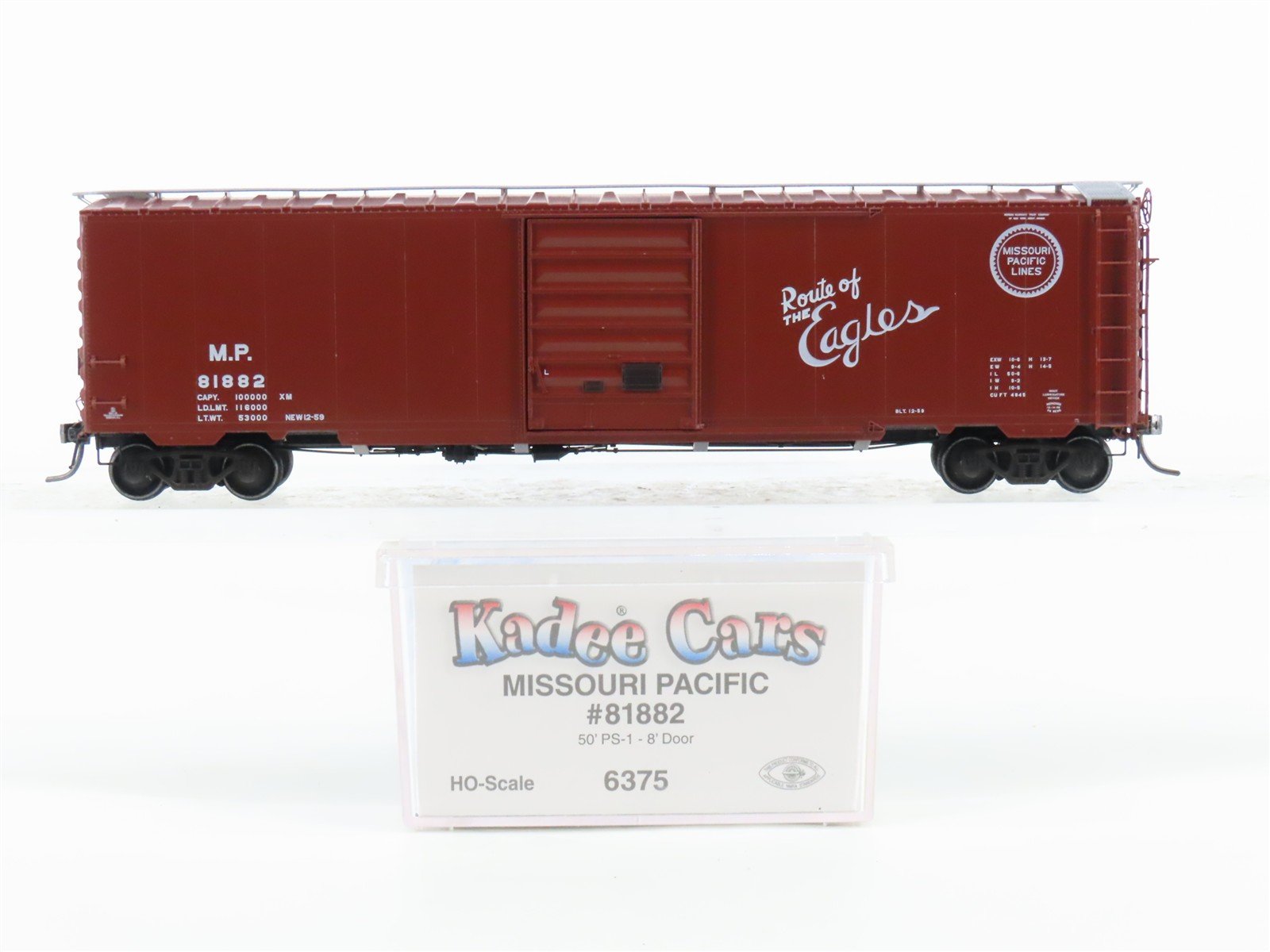 HO Scale Kadee 6375 MP Missouri Pacific Eagles 50' Single Door Box Car #81882
