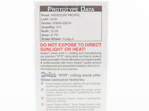 HO Scale Kadee 6375 MP Missouri Pacific Eagles 50' Single Door Box Car #81882