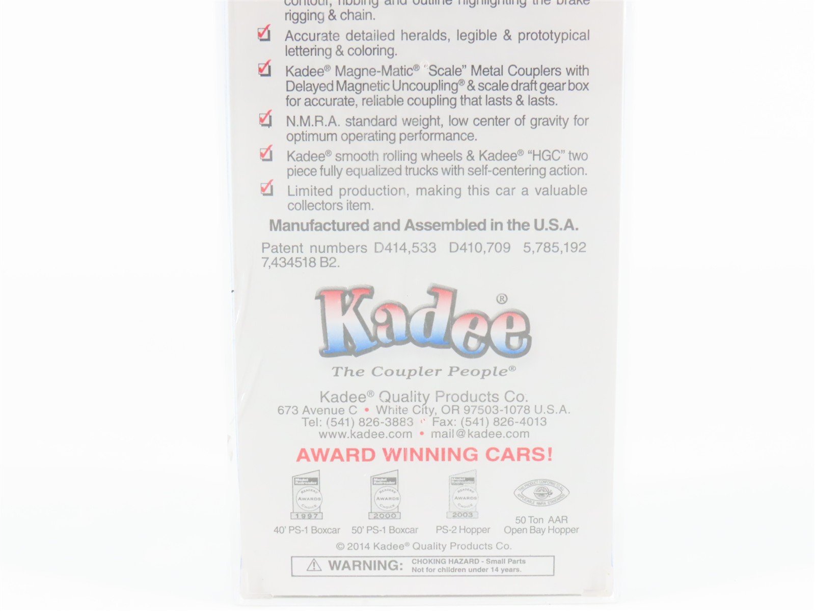 HO Scale Kadee 6375 MP Missouri Pacific Eagles 50' Single Door Box Car #81882