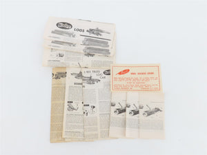 LOT of 3 HO Scale Kadee Kits Truss Log Cars