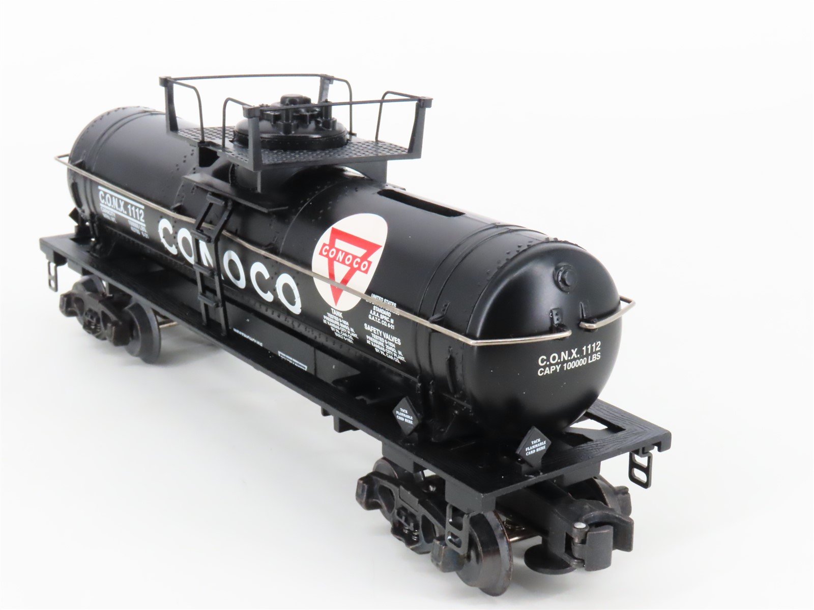 O Gauge 3-Rail K-Line K-639104 CONX Conoco Riveted Tank Car #1112 Coin Bank