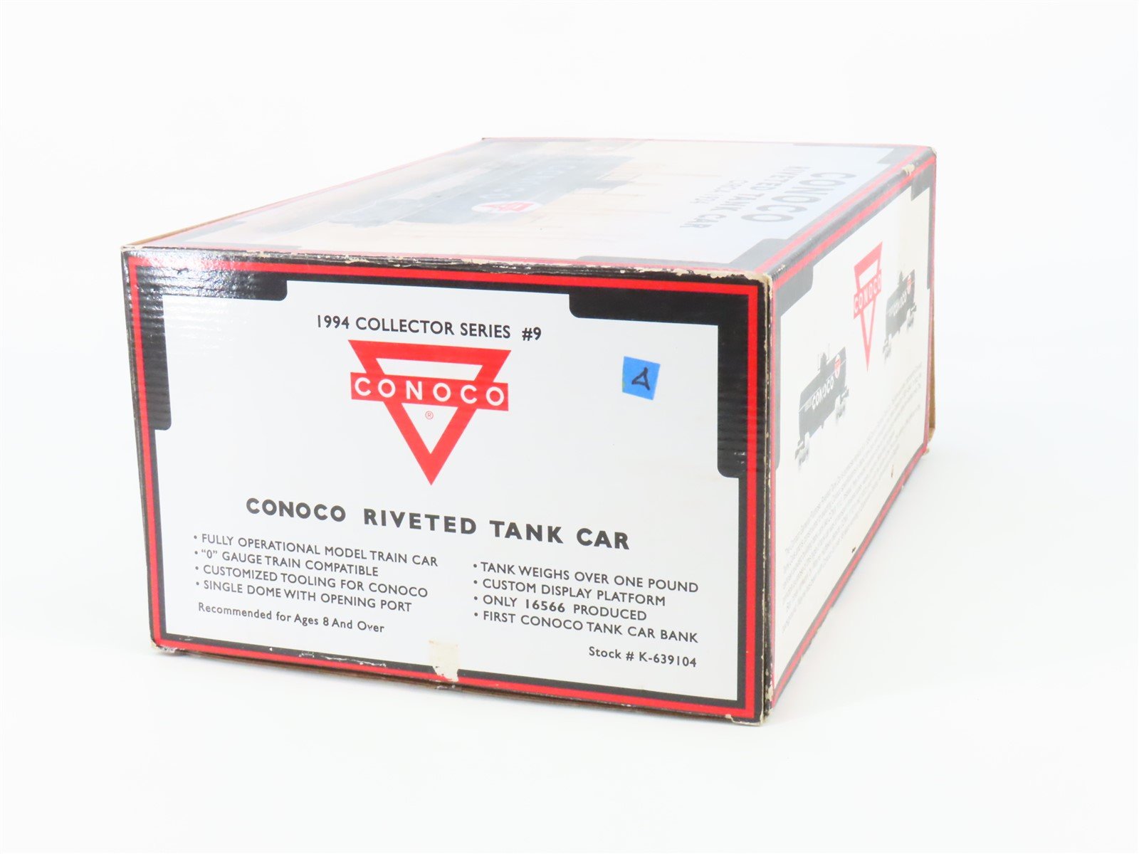 O Gauge 3-Rail K-Line K-639104 CONX Conoco Riveted Tank Car #1112 Coin Bank