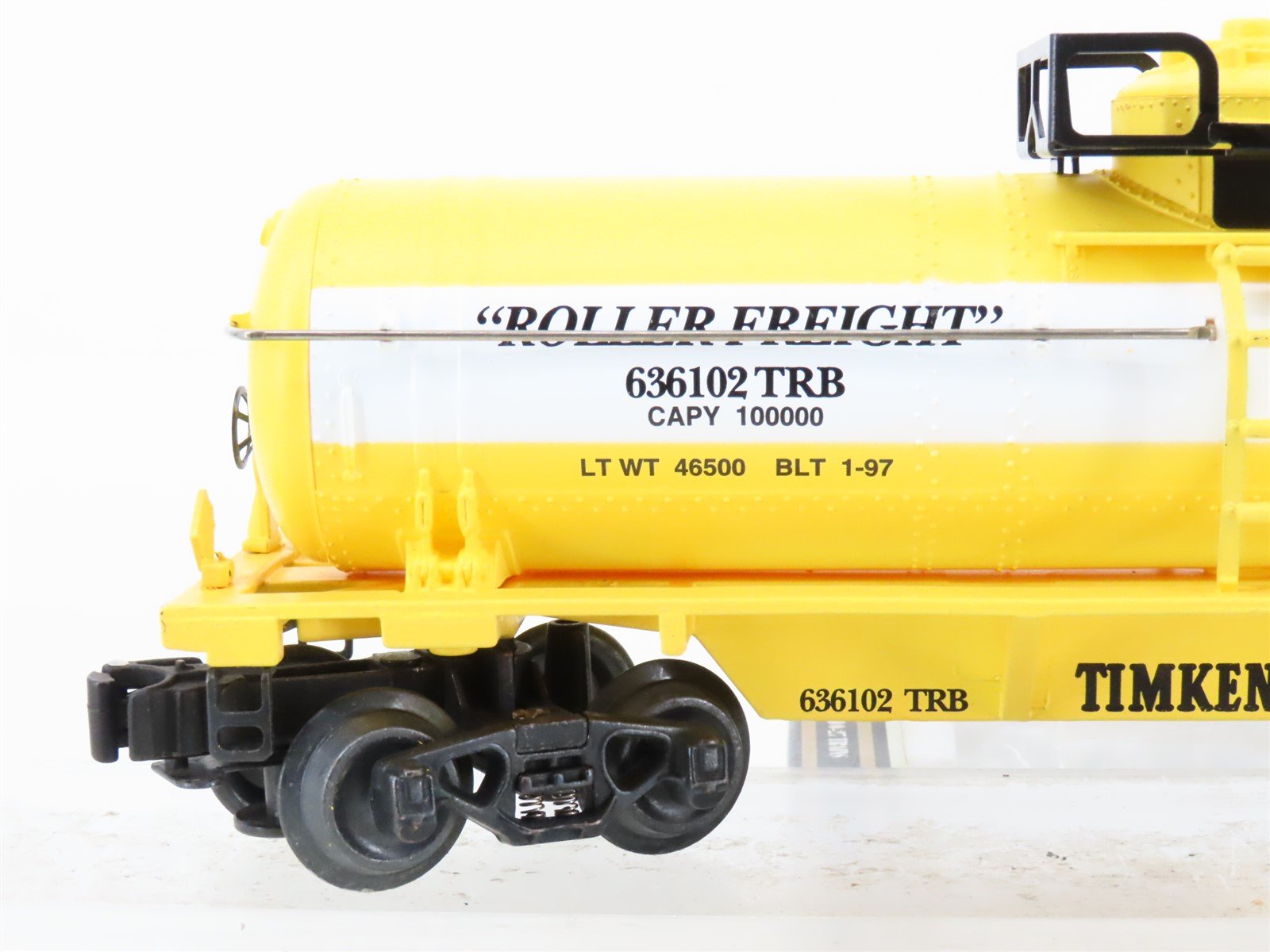 O Gauge 3-Rail K-Line K-636102 Die-Cast TRB Timken Single Dome Tank Car #636102