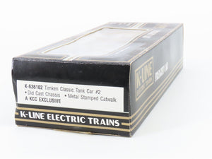 O Gauge 3-Rail K-Line K-636102 Die-Cast TRB Timken Single Dome Tank Car #636102