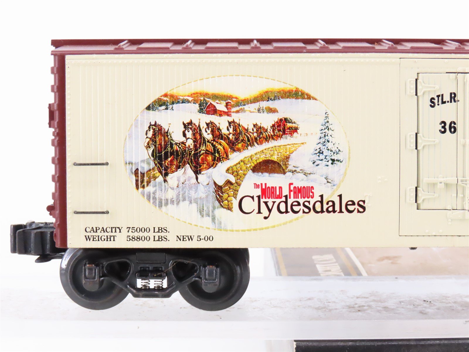 O Gauge 3-Rail K-Line K642-5609 STLRCCO Anheuser-Busch Wood Sided Reefer #3698