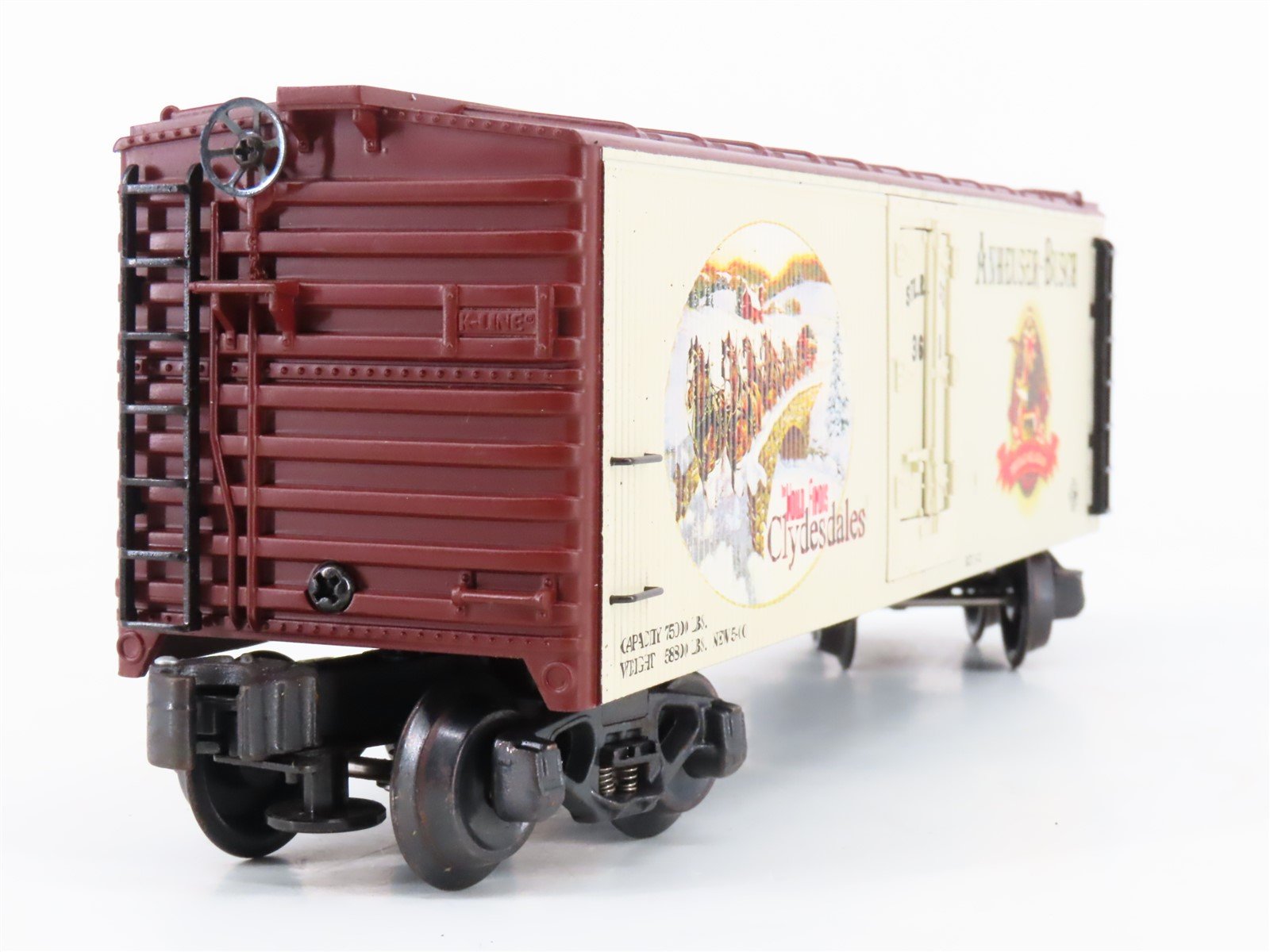 O Gauge 3-Rail K-Line K642-5609 STLRCCO Anheuser-Busch Wood Sided Reefer #3698