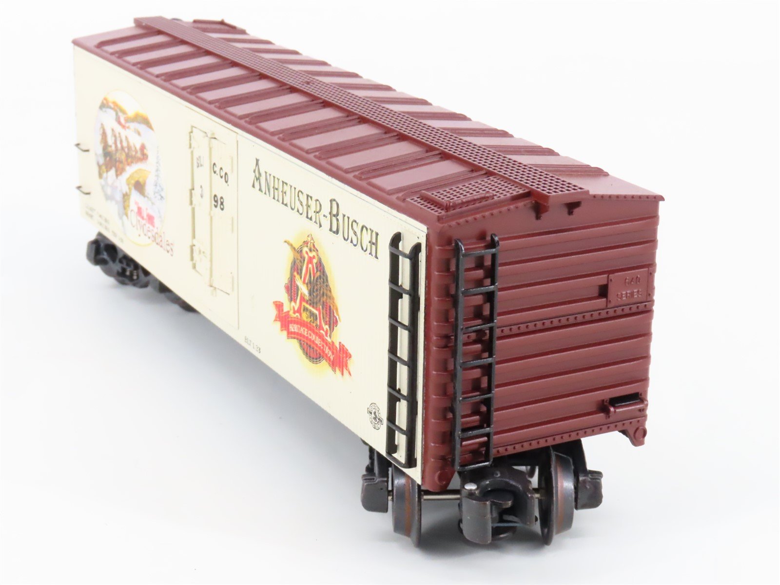 O Gauge 3-Rail K-Line K642-5609 STLRCCO Anheuser-Busch Wood Sided Reefer #3698