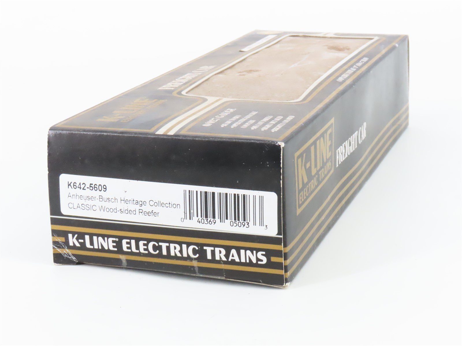 O Gauge 3-Rail K-Line K642-5609 STLRCCO Anheuser-Busch Wood Sided Reefer #3698