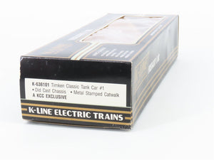 O Gauge 3-Rail K-Line K-636101 Die-Cast TRB Timken Classic Tank Car #636101