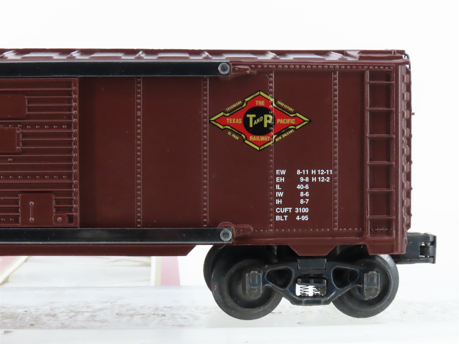 O Gauge 3-Rail K-Line K-6498 T&P Texas & Pacific Single Door Box Car #6498