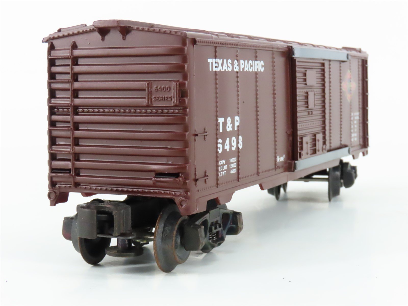 O Gauge 3-Rail K-Line K-6498 T&P Texas & Pacific Single Door Box Car #6498