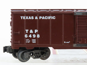 O Gauge 3-Rail K-Line K-6498 T&P Texas & Pacific Single Door Box Car #6498