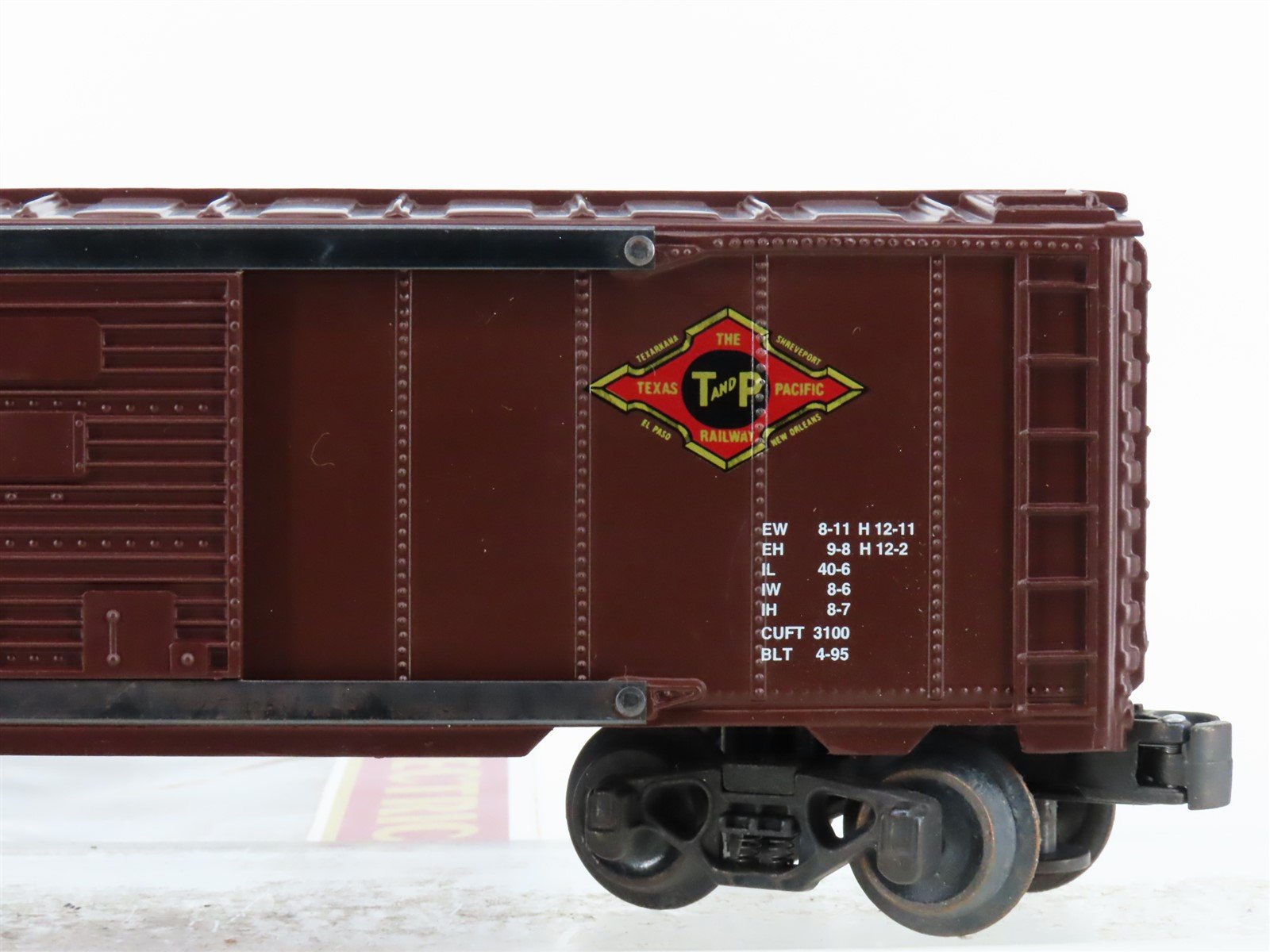 O Gauge 3-Rail K-Line K-6498 T&P Texas & Pacific Single Door Box Car #6498