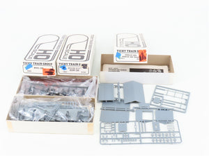LOT of 3 HO Scale Tichy Train Group Kits Wheel Car, Boom Car, & Handcar Shed