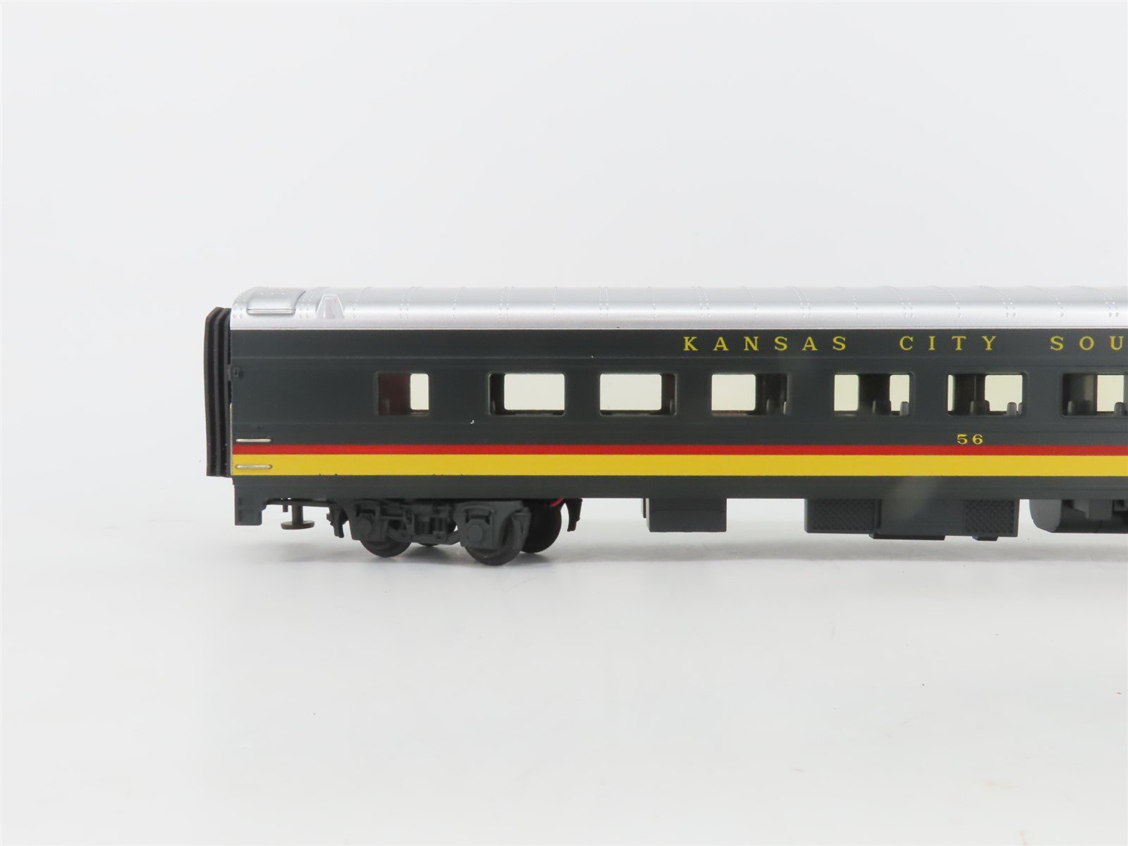 O 3-Rail MTH 20-6635 KCS Kansas City Southern Sleeper/Dome Passenger 2-Car Set