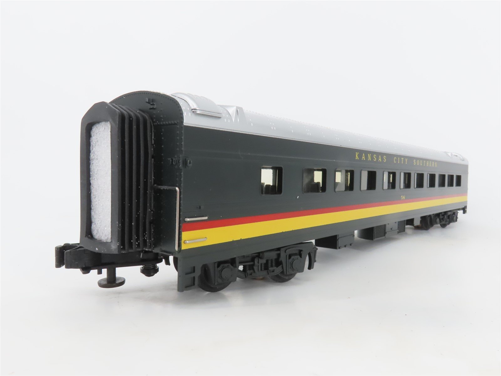 O 3-Rail MTH 20-6635 KCS Kansas City Southern Sleeper/Dome Passenger 2-Car Set