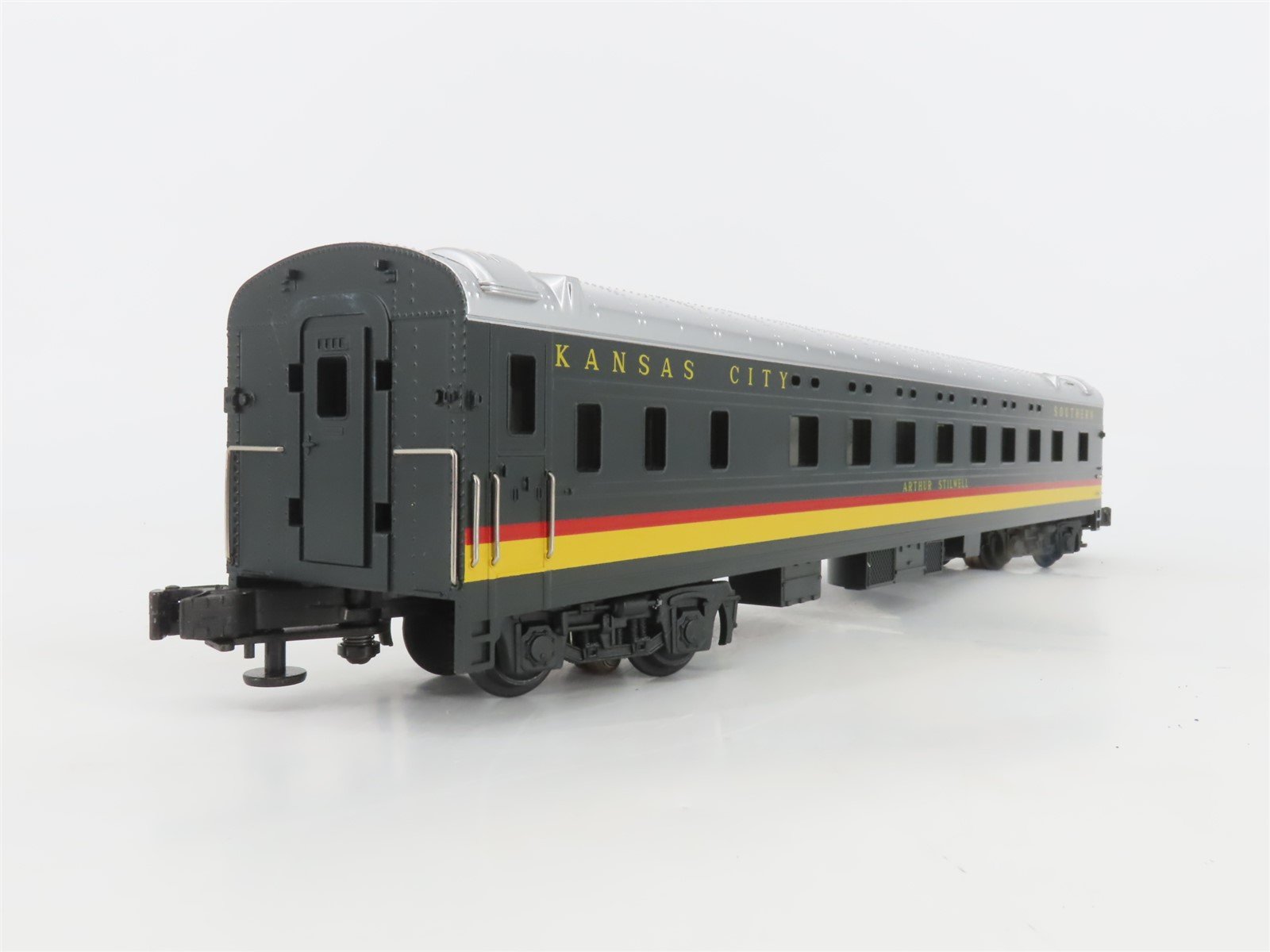 O 3-Rail MTH 20-6635 KCS Kansas City Southern Sleeper/Dome Passenger 2-Car Set