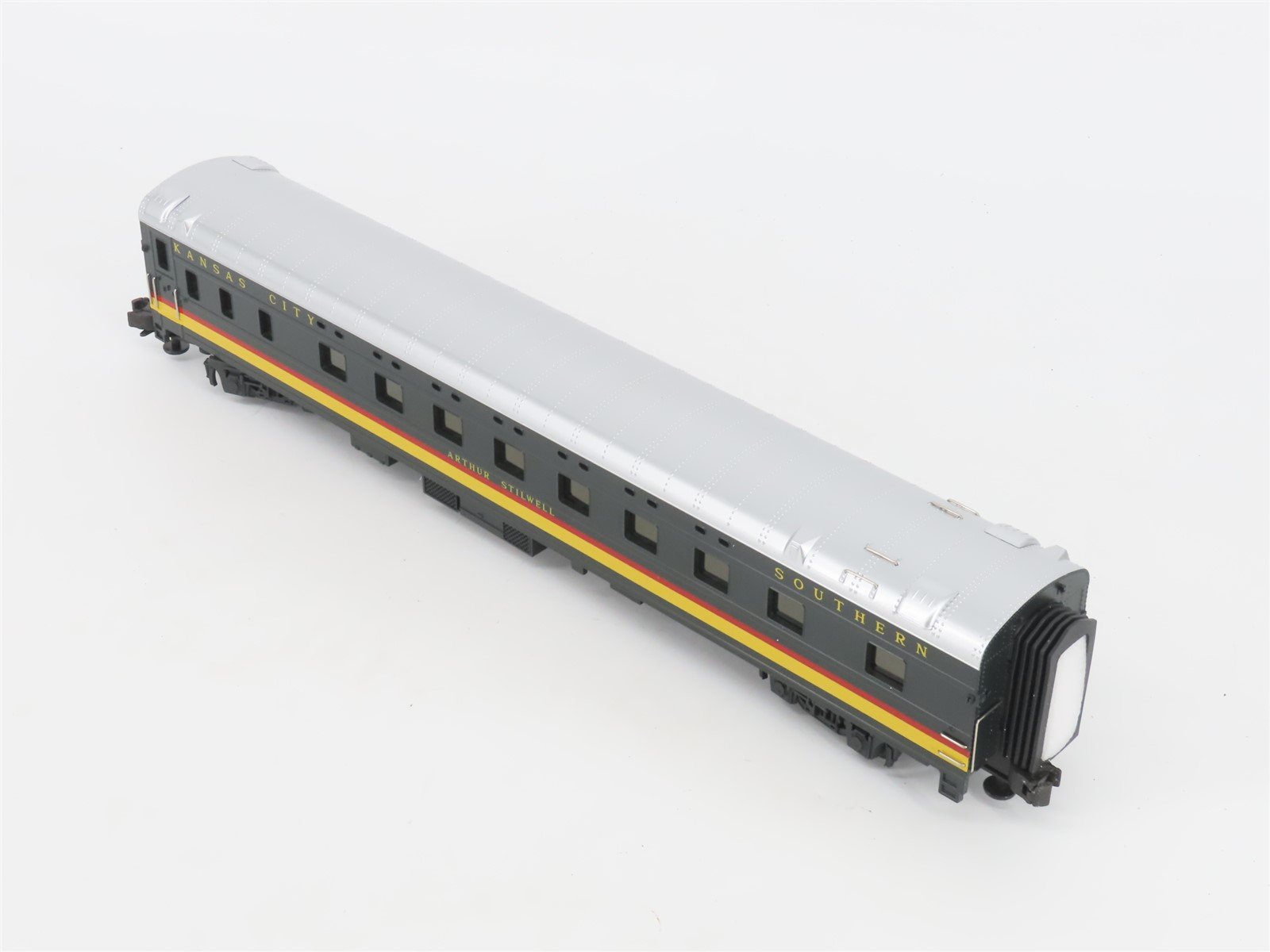 O 3-Rail MTH 20-6635 KCS Kansas City Southern Sleeper/Dome Passenger 2-Car Set