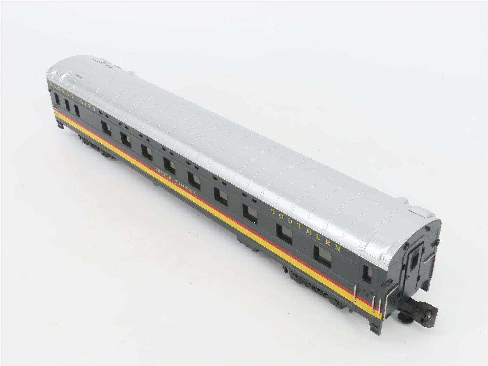 O 3-Rail MTH 20-6635 KCS Kansas City Southern Sleeper/Dome Passenger 2-Car Set