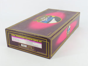 O 3-Rail MTH 20-6635 KCS Kansas City Southern Sleeper/Dome Passenger 2-Car Set