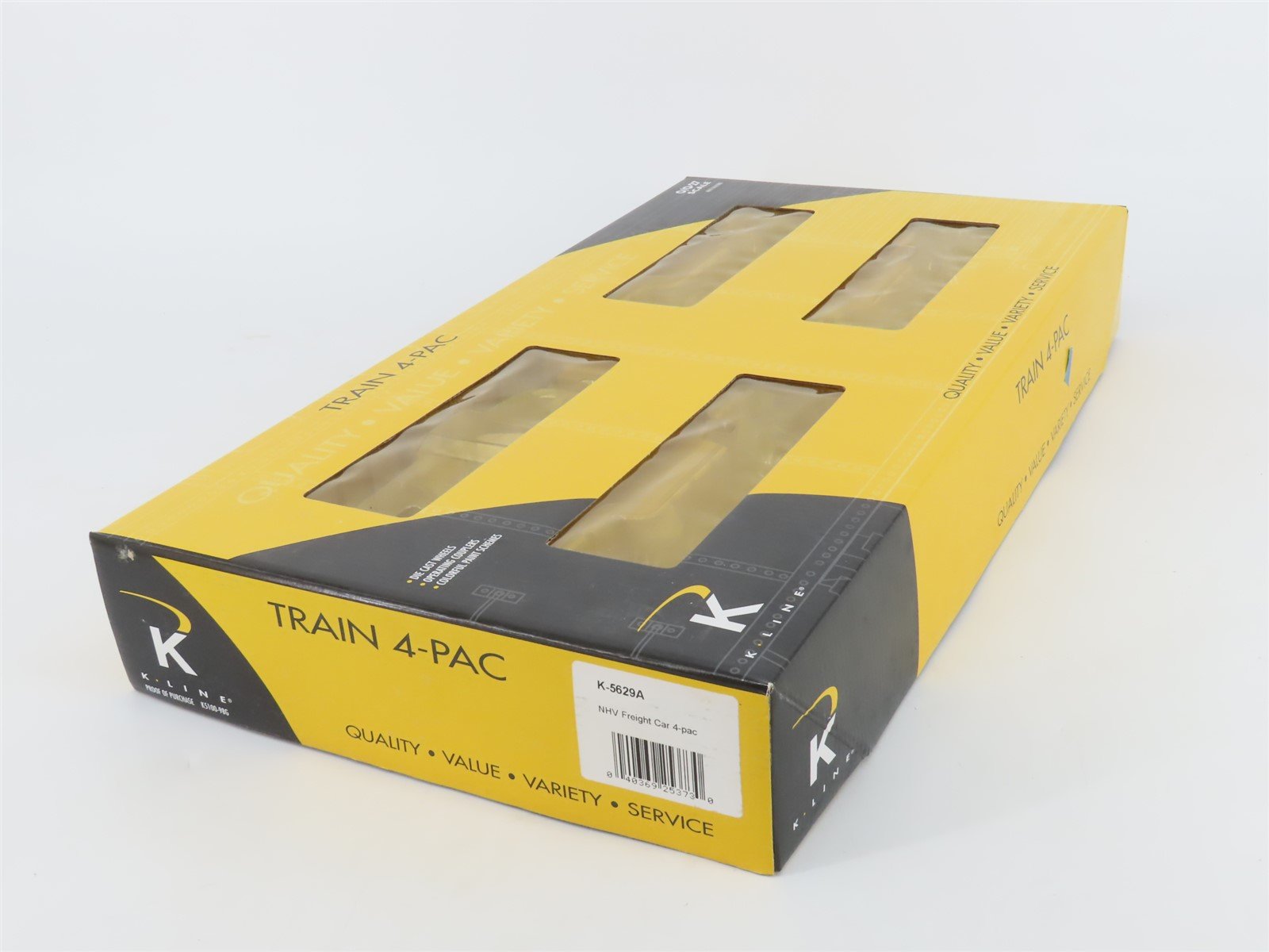 O Gauge 3-Rail K-Line K-5629A NHV Hew Hope Valley Gondola & Caboose 4-Car Pack