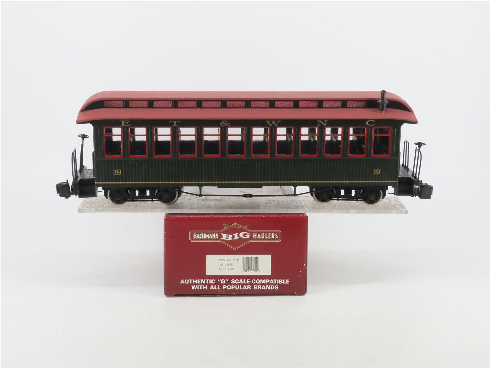 G Scale Bachmann Big Haulers 97220 ET&WNC Railroad Coach Passenger Car #19