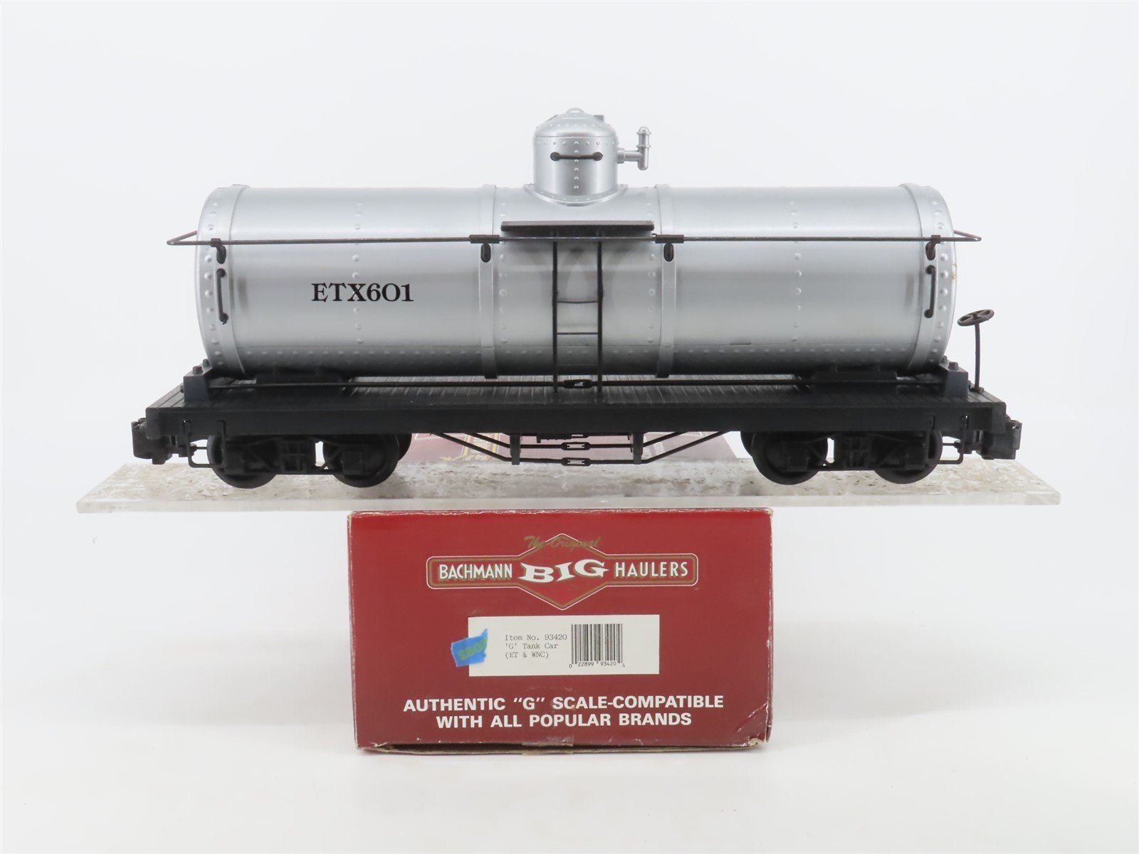 G Scale Bachmann 93420 ET&WNC ETX Single Dome Tank Car #601