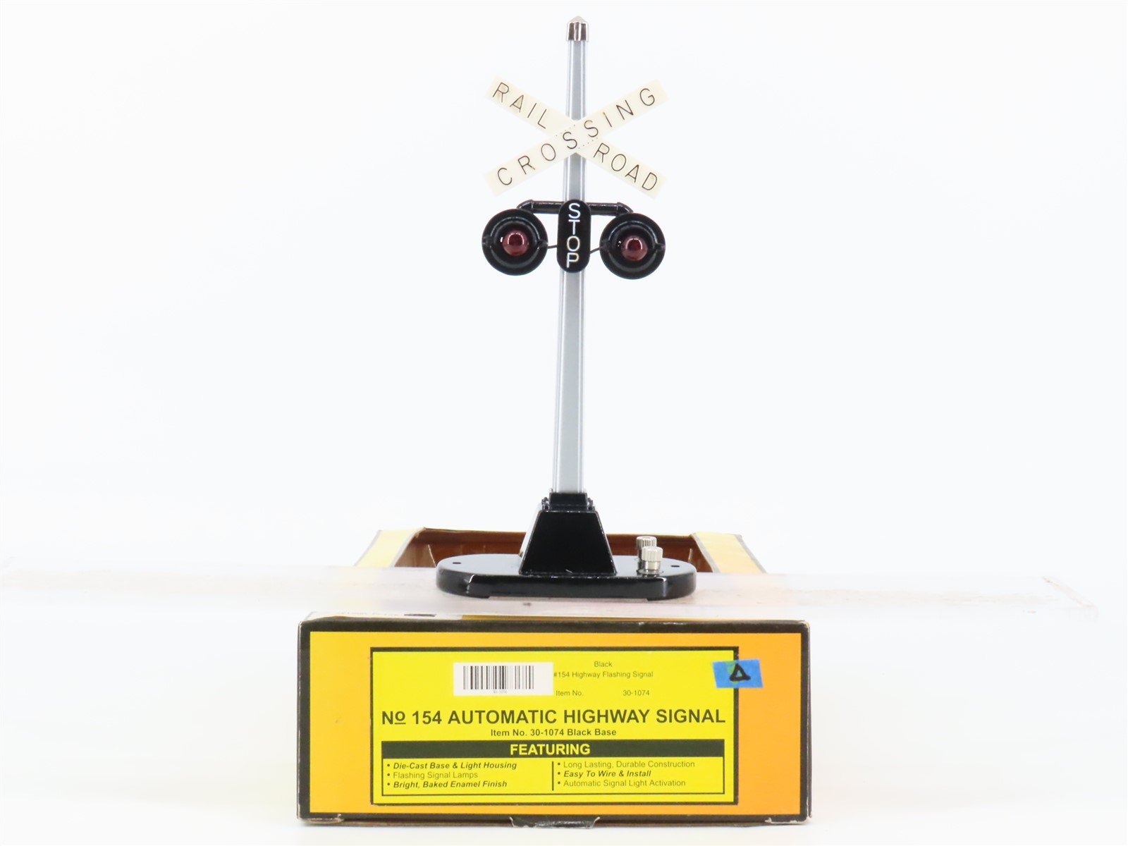 O Scale MTH Rail King 30-1074 #154 Automatic Highway Crossing Signal