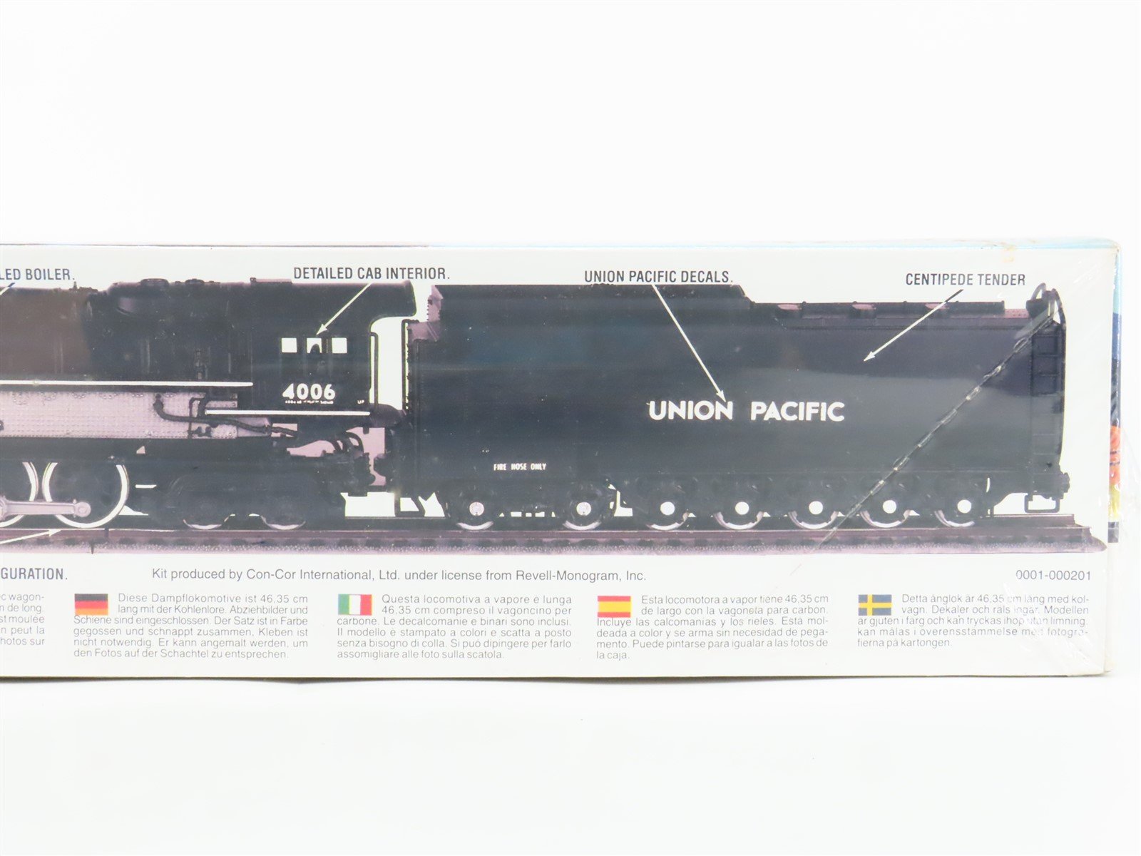 HO Scale Con-Cor 0001-000201 UP Big Boy STATIC MODEL Steam Loco Kit SEALED