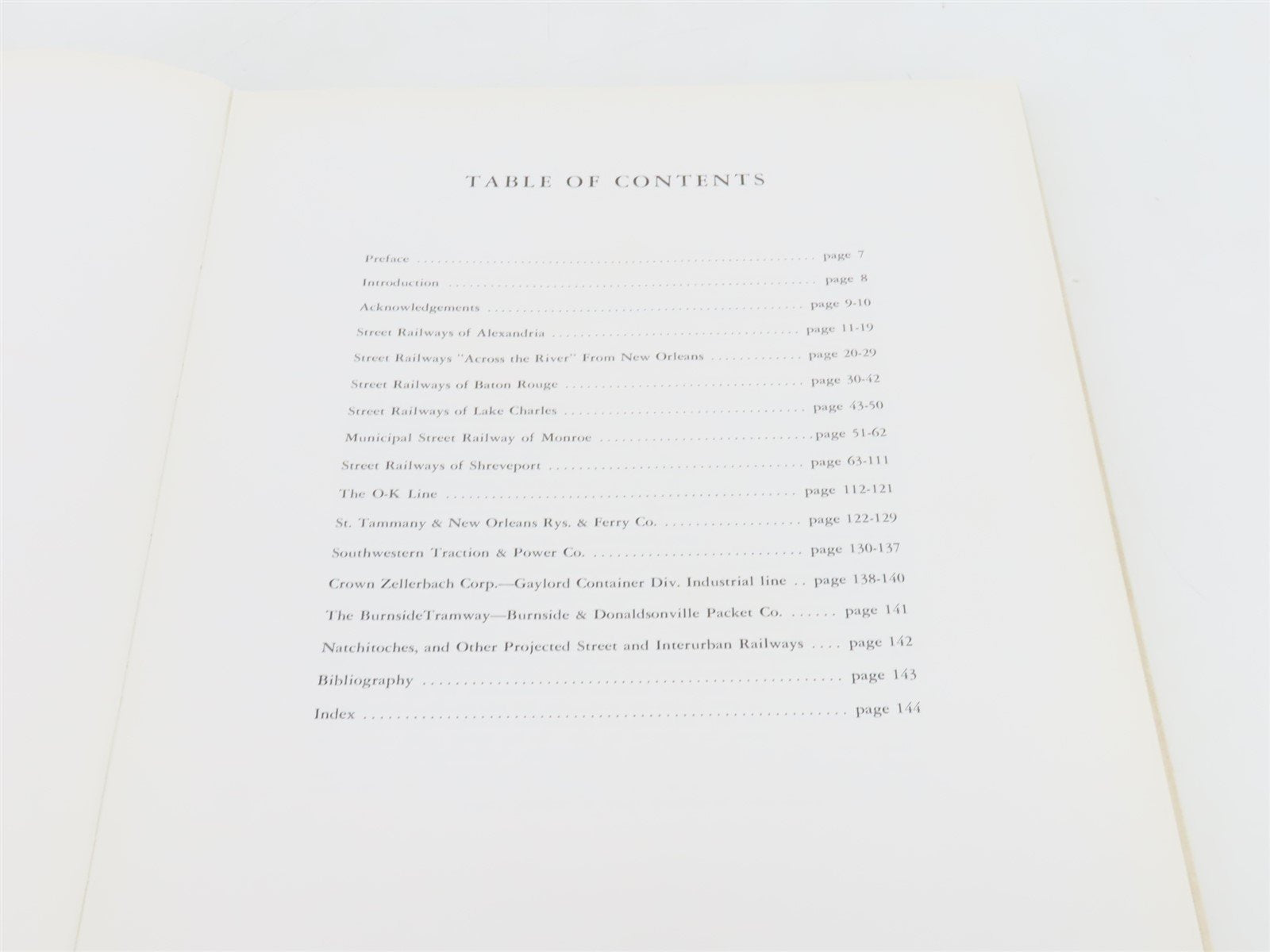 Louisiana Its Street & Interurban by Louis C. Hennick & E. Harper Charlton Â©1962