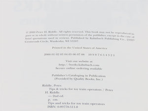 Classic Toy Trains Tips & Tricks for Operations by Peter H. Riddle Â©2000