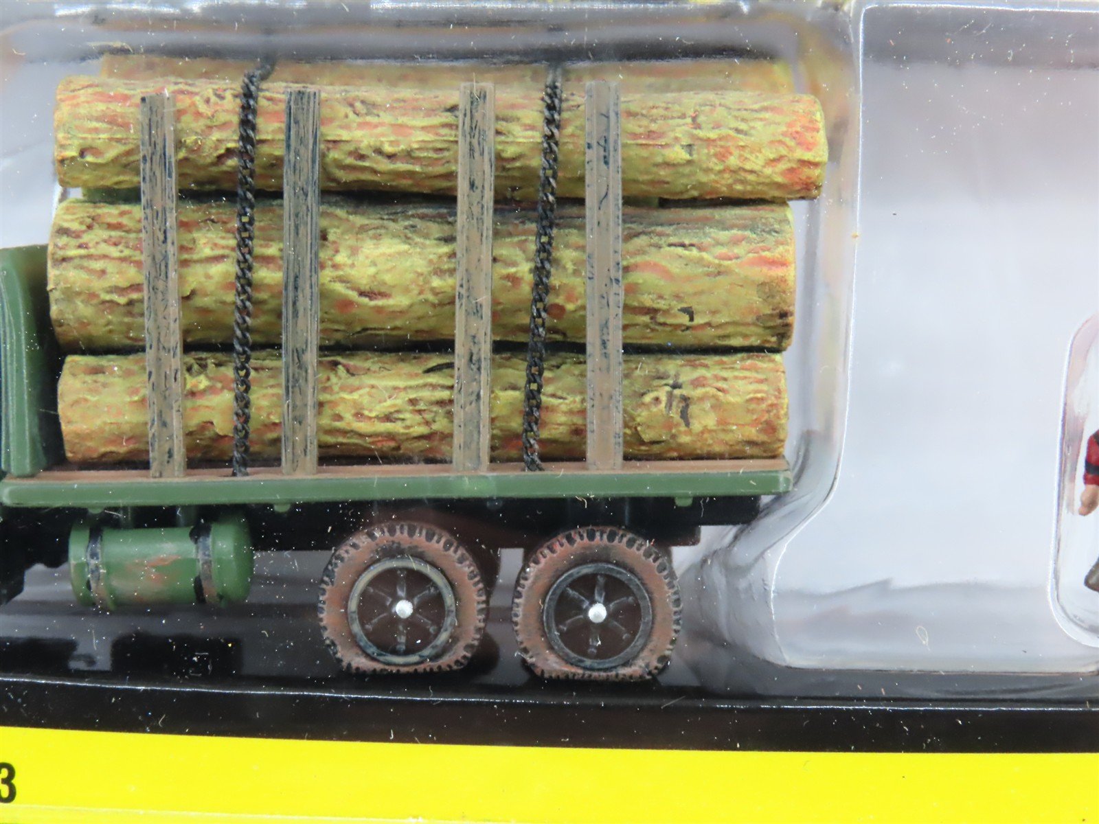 HO Scale Woodland Scenics AS5553 Tim Burr Logging Truck and Figure