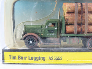 HO Scale Woodland Scenics AS5553 Tim Burr Logging Truck and Figure
