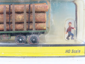 HO Scale Woodland Scenics AS5553 Tim Burr Logging Truck and Figure