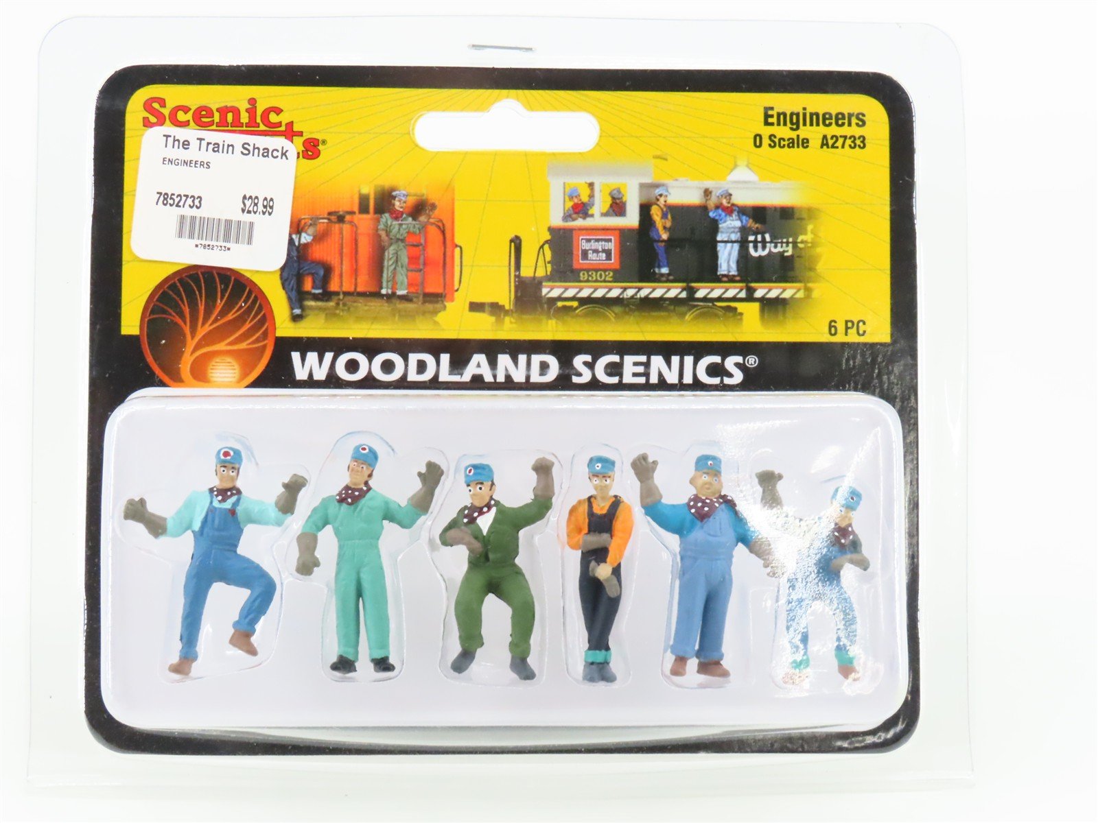 O Scale Woodland Scenics A2733 Engineers Figures Scenery 6-Pack