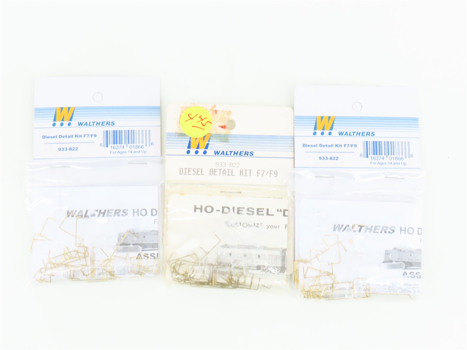 LOT of 3 HO Scale Walthers 933-822 Diesel Detail Kits for F7/F9