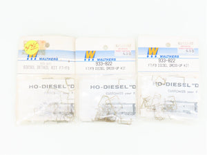 LOT of 3 HO Scale Walthers 933-822 Diesel Detail Kits for F7/F9