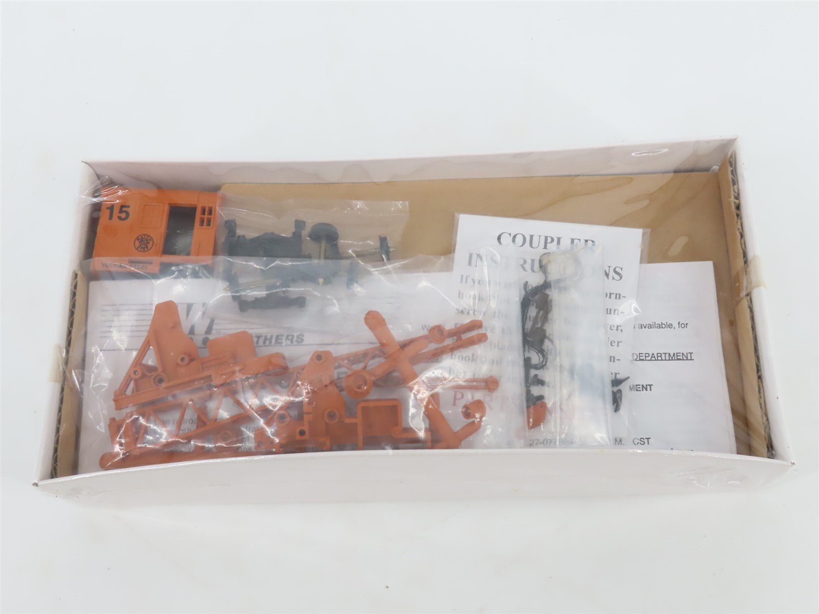 HO Scale Walthers Kit 932-5610 Vulcan Steel 25 Ton Industrial Crane #15 - Sealed