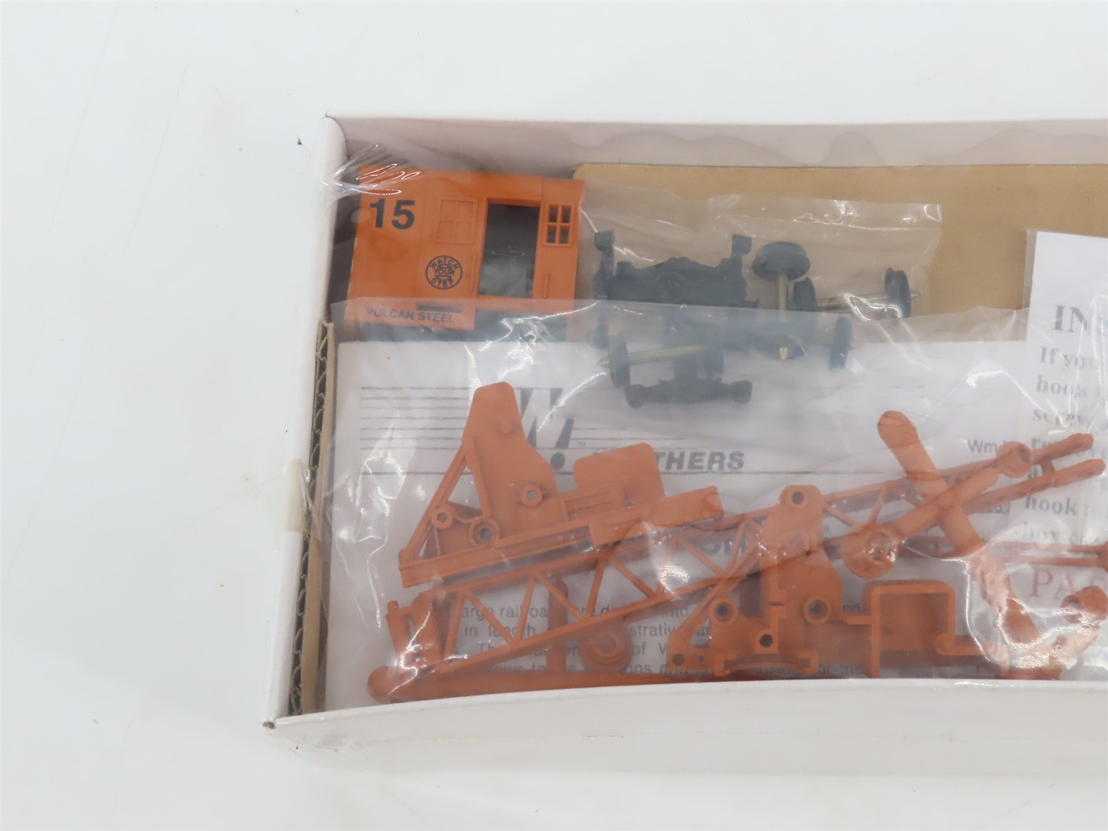 HO Scale Walthers Kit 932-5610 Vulcan Steel 25 Ton Industrial Crane #15 - Sealed