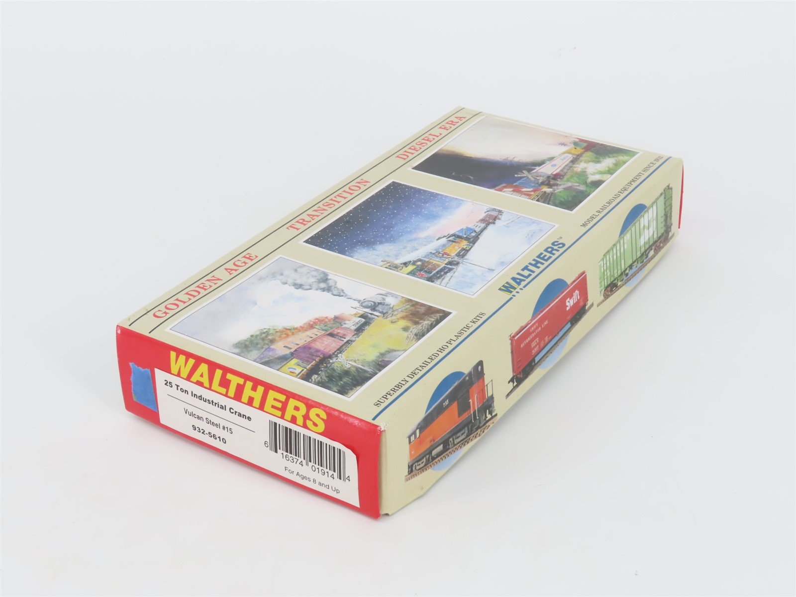 HO Scale Walthers Kit 932-5610 Vulcan Steel 25 Ton Industrial Crane #15 - Sealed