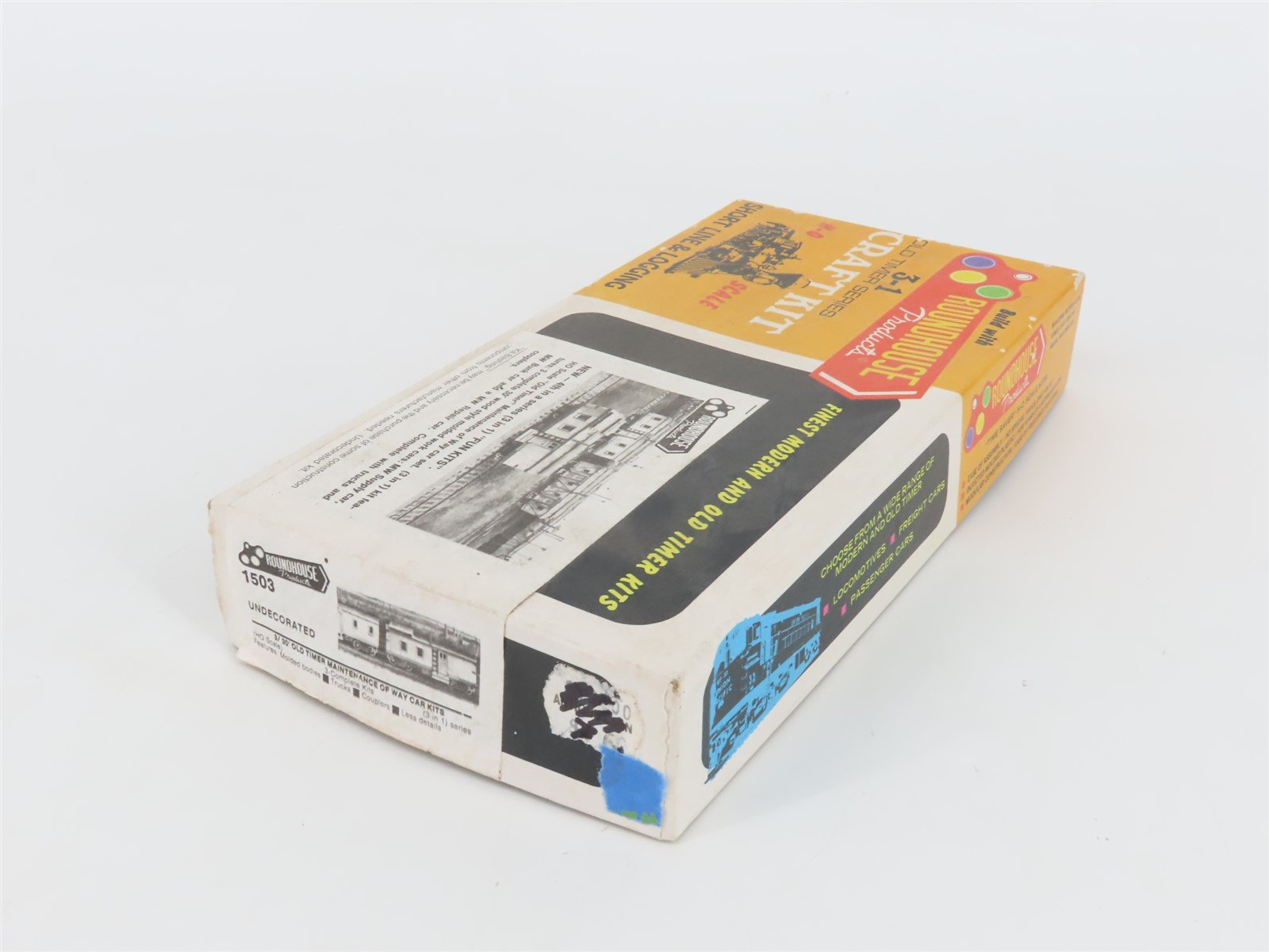 HO Roundhouse 3-1 Kit 1503 Undecorated Old Timer Maintenance of Way Work Cars